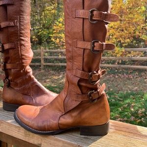 Italian Brown Leather Boots from Barneys NY size 7 1/2